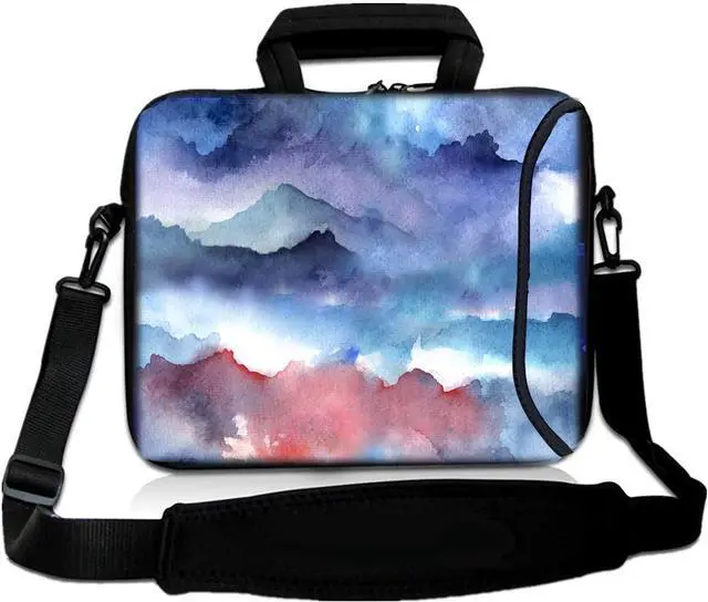 Main image of RICHEN 17 inch Laptop Shoulder Bag Carrying Case with Handle Fits 15.6/16/17/17.3/17.4 inch Laptop Notebook (16-17.3 inch, Painting Mountains)