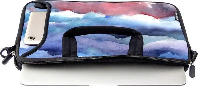 Alt view image 2 of 5 - RICHEN 17 inch Laptop Shoulder Bag Carrying Case with Handle Fits 15.6/16/17/17.3/17.4 inch Laptop Notebook (16-17.3 inch, Painting Mountains)