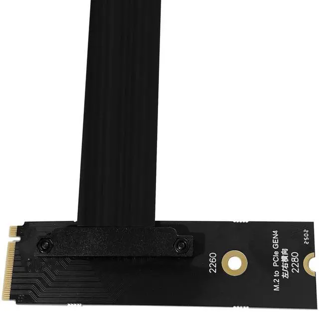 Alt view image 3 of 5 - XRIKUI M.2 NGFF NVMe Key M Extender Cable to PCIE x16 for Graphics Card Riser Adapter 250mm(90 Degree Right)