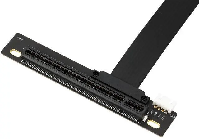 Alt view image 2 of 5 - XRIKUI M.2 NGFF NVMe Key M Extender Cable to PCIE x16 for Graphics Card Riser Adapter 250mm(90 Degree Right)