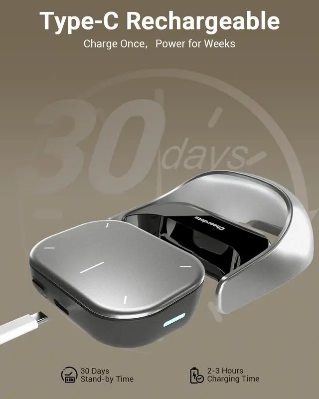 Alt view image 5 of 5 - Cheerdots2 Recording Touchpad Bluetooth Mouse, Presentation Mode, Magnetic Detachable Design, Smart Software Control, Portable for Meetings & Work, Intelligent Audio Recording & Saving(Voice Record)