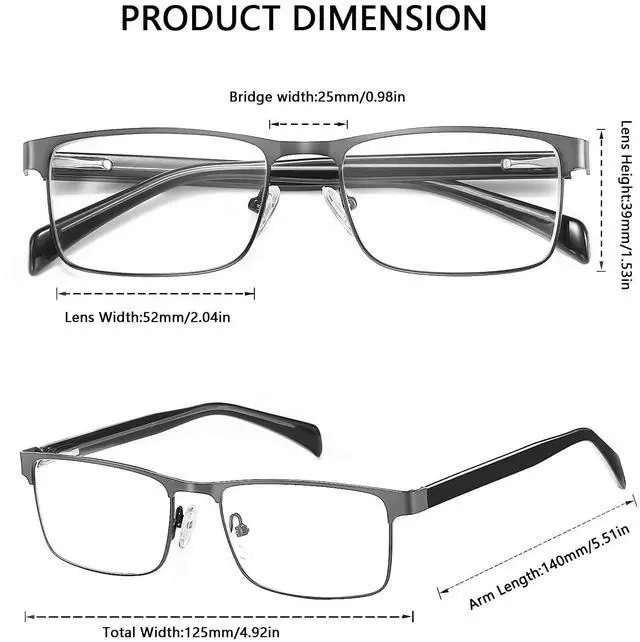 Alt view image 3 of 5 - YIMI Photochromic Blue Light Blocking Glasses UV400 Protection Sunglasses Anti Eyestrain Computer Gaming Blue Light Screen Blocker Glasses Anti Glare Shade Metalt Eyewear for Men and Women