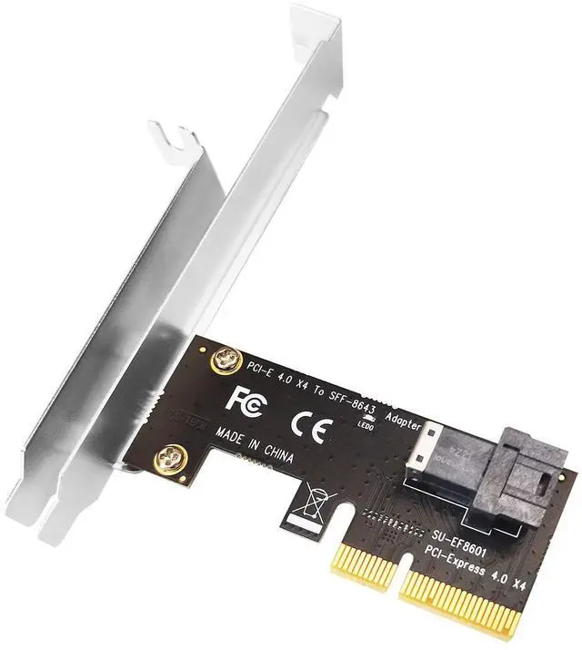 Main image of GLOTRENDS PCI Express 4.0/3.0 X4 Host Adapter Card with SFF-8643 Mini-SAS HD 36Pin Connector for U.2 (SFF-8639) PCIe SSD, Support Intel 750 2.5 inch U.2 SFF SSD