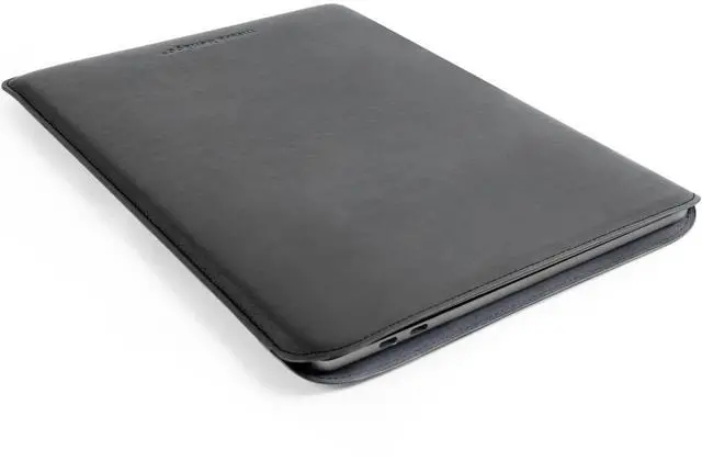 Main image of 13 Inch Laptop Sleeve, Nappa Leather Protective Laptop Case Cover Compatible with MacBook Air M4 2025-2018 & MacBook Pro M2 2022 M1 2020-2016 (Charcoal Gray, 13 Inch MacBook Air/Pro)