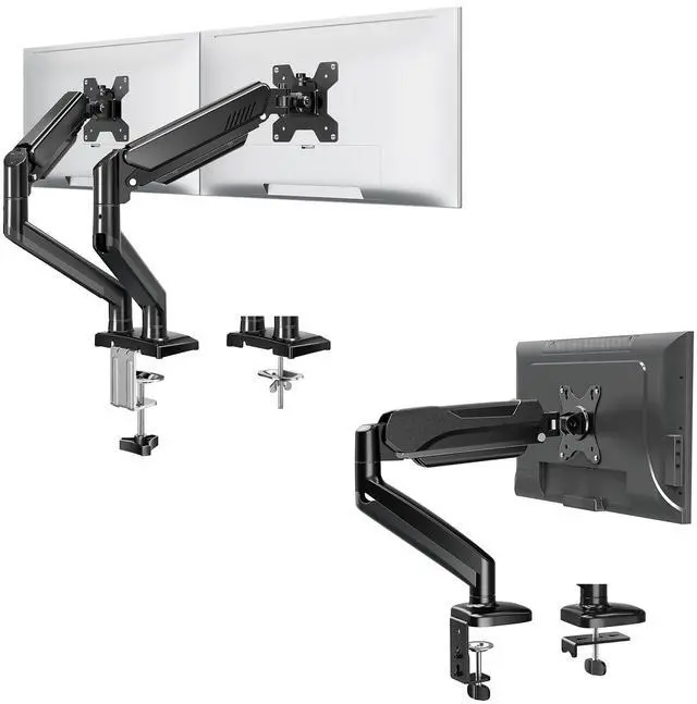 Main image of MOUNTUP Single Monitor Desk Mount Bundle Dual Monitor Stand