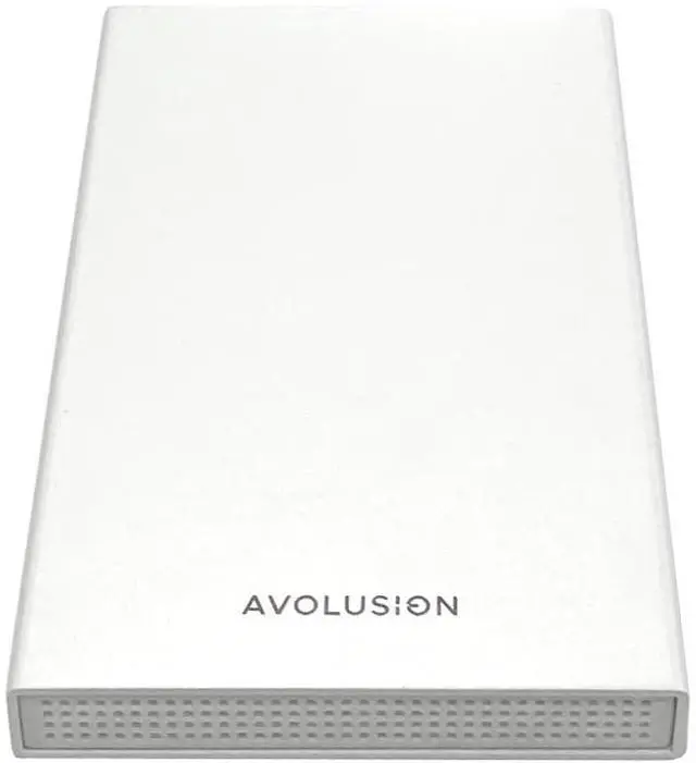 Alt view image 5 of 5 - Avolusion HD250U3-WH 1TB USB 3.0 Portable External Gaming Hard Drive - White (for PS5, Pre-Formatted)