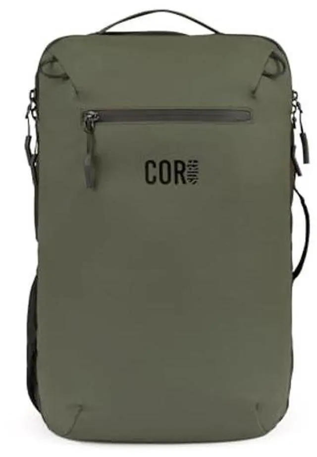 Main image of COR Surf Carry On Travel Backpack | NOW with Premium YKK Zippers | Flight Approved Carry On Laptop Backpack with Secret Passport Pockets | The Island Hopper (28L, Army Green)