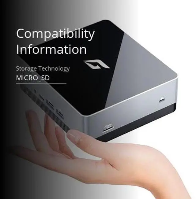 Alt view image 3 of 5 - CyberGeek Nano A1 Ubuntu Linux Mini PC, Intel 12th Alder Lake N100 (up to 3.4GHz), Linux Computer 16GB DDR4 RAM 512GB PCIe SSD, Mini Desktop USB C Support 4K Dual Display/WiFi 6/BT5.2/RJ45/VESA
