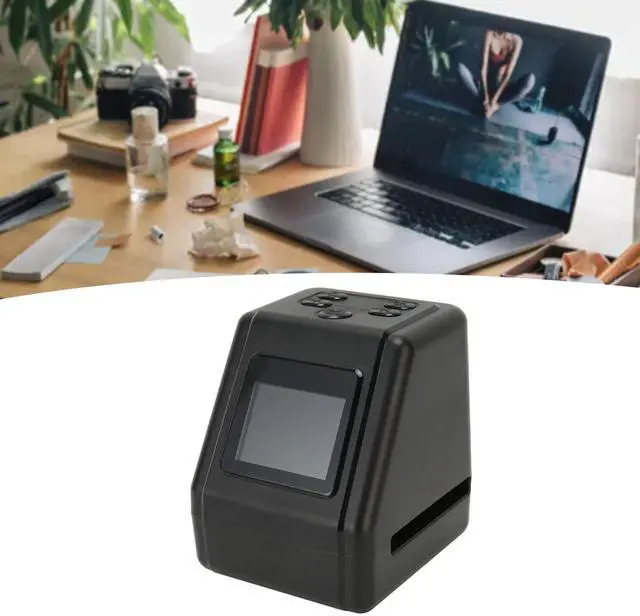 Alt view image 5 of 5 - Film and Slide Scanner with Large 2inch LCD Screen, Converts 135 126 110 Films Slides to Negatives Color Black White JPG Photos, Up to 12MP Old Camera Converter