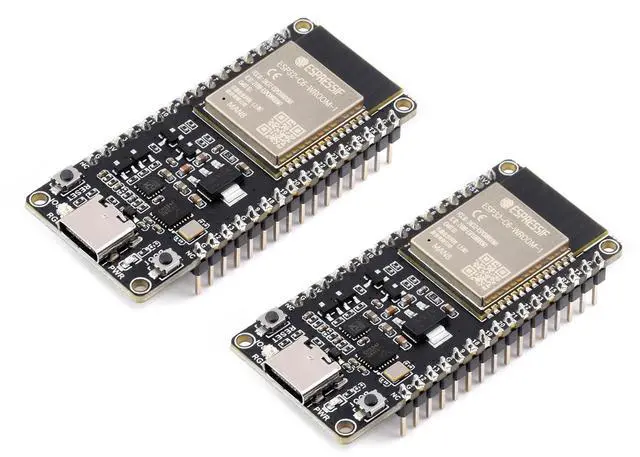 Main image of 2PCS Waveshare ESP32-C6 Microcontroller, WiFi 6 Development Board, 160MHz Single-Core Processor, ESP32-C6-WROOM-1-N8 Module, Supports USB and UART Development with Pre-soldered Header