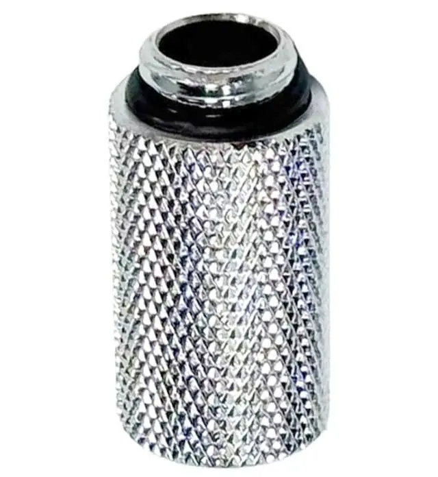 Alt view image 3 of 5 - dracaena.io 6 Pack G1/4" 30mm Height Male to Female Extender Fittings, Brass Compression Fittings with O Rings for PC Liquid Cooling Loop, Water Cooling Tube Connectors, Silver