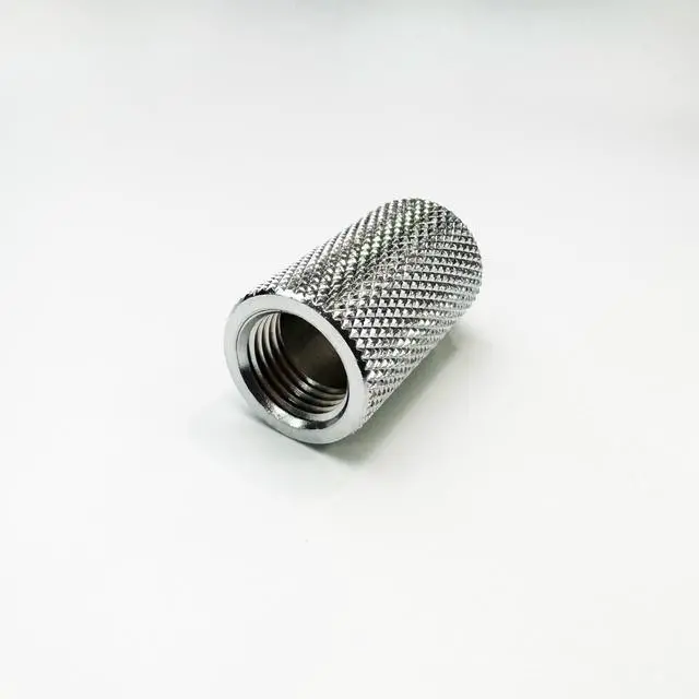 Alt view image 5 of 5 - dracaena.io 6 Pack G1/4" 30mm Height Male to Female Extender Fittings, Brass Compression Fittings with O Rings for PC Liquid Cooling Loop, Water Cooling Tube Connectors, Silver