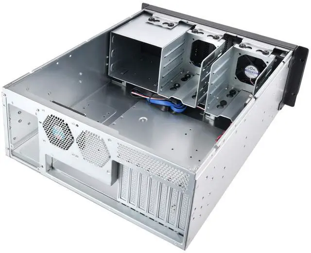 Alt view image 5 of 5 - SilverStone Technology 4U Rackmount Server Chassis with 3 X 5.25 Front Bays with CEB/ATX/mATX/Mitx Support RM400 Cases SST-RM400