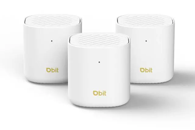 Main image of DBIT AX3000 WiFi 6 Mesh Wi-Fi System | 6,500 Sq Ft Coverage & 150 Devices | Dual-Band, Seamless Roaming, Parental Controls | Replaces Wireless Router and Extender | 2 Gigabit Ports Per Unit (3-Pack)