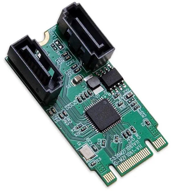 Main image of I/O Crest M.2 B+M Key 22x42 PCIe Bus To 2 Ports SATA 6 G III Controller Adapter Card Chipset ASM1061 SI-ADA40127