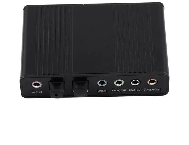 Alt view image 4 of 5 - USB Audio Adapter External Sound Card with SPDIF Digital Audio Sound Cards 6 Channel 5.1 Surround USB Sound Card with Line in External Sound Card Exwindows 10