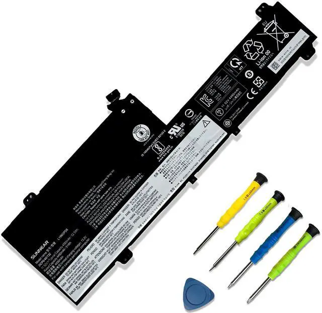 Main image of SUNNEAR L19M3PD6 Laptop Battery Replacement for Lenovo Flex 5-14ARE05 5-15IIL05 5-14IIL05 82DF 81X2 Series L19L3PD6 5B10X49072 L19D3PD6 5B10X49075 5B10X49077 L19C3PD6 5B10X49073 11.52V 56Wh 4915mAh