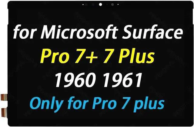 Alt view image 2 of 5 - Replacement for Microsoft Surface Pro 7 Plus LED Display for Surface Pro 7+ LP123WQ3-SPA1 12.3" 2736x1824 LED LCD Touch Screen Display Digitizer Assembly (Only for Touch Screen)