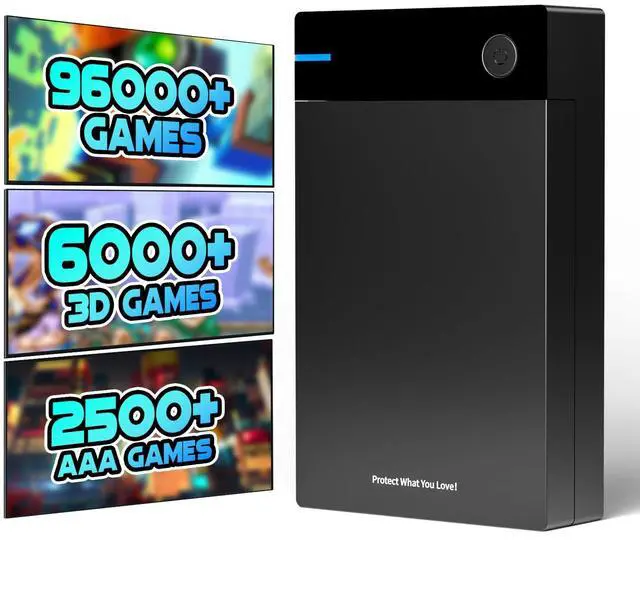 Main image of Kinhank 12TB Retro Gaming Hard Drive, Retro Game Hard Drive with 96000+ Classic Games,Retro Game Consoles Portable Game Hard Drive Disk Compatible with Win-7/8/10/11