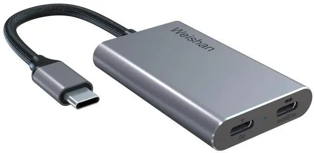 Main image of USB C to C Charging Hub for RayNeo Air 3s AR Glasses, PD 100W Charger Adapter Compatible with Nintendo Switch 2, ROG Ally, PS4/5, Xbox, Mac mini, Laptops & DP Alt Mode Devices, 4K@60Hz Output