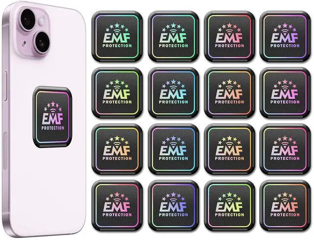 Main image of Protection Stickers for Cell Phones/Laptops/Tablets/All Electronic Devices - Slim Design - Supported by Japanese Technology - 1.1x1.1x0.1 Inches Square - (16 Pcs)