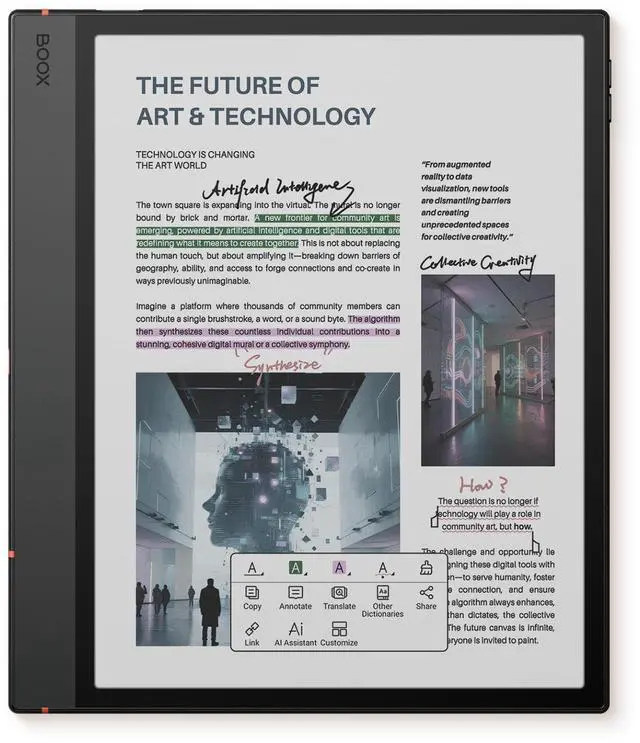 Main image of BOOX Tablet 10.3" Note Air 5 C 6G 64G E Ink Tablet Color ePaper Notebook