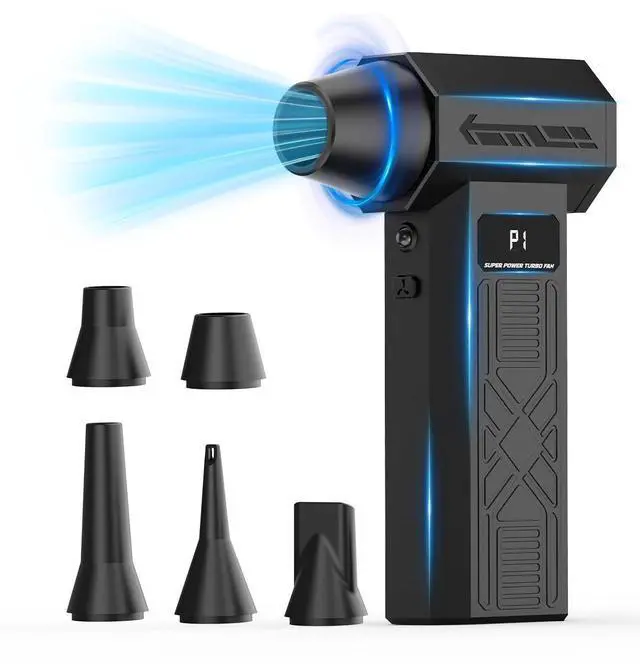 Main image of Compressed Air Duster-280000RPM Electric Air Duster,4-Gear Adjustable Super Power Air Blower,Rechargeable Mini Blower with Fast Charging for PC,Keyboard,House,Outdoor & Car