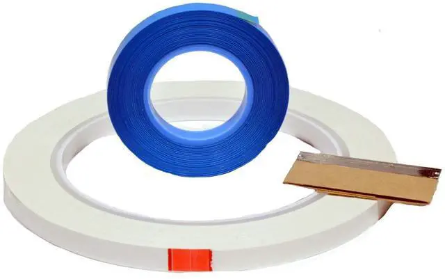 Main image of TME Open Reel Audio Leader Tape Kit Solid White 1/4" X 250 Ft with Splicing Tape for Maxell, RMGI, AMPEX, and ATR Tape PN ACLEADERKIT-A