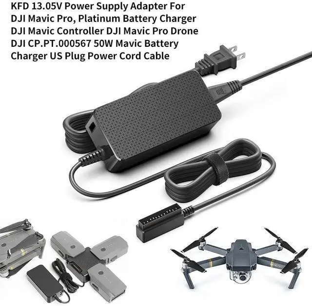 Alt view image 2 of 5 - KFD 13.05V Battery Charger for DJI Mavic Pro/Mavic Pro Alpine/Mavic Pro Platinum RC Drone/Mavic Intelligent Flight Battery & Remote Controller 50W DJI Mavic Charger Power Supply Adapter Cable Cord