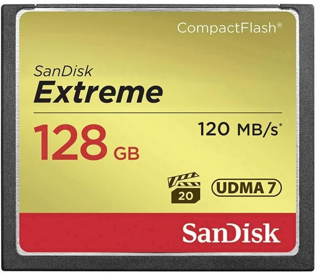 Main image of SANDISK 128GB Extreme CompactFlash Memory Card, UDMA 7