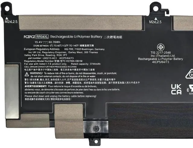 Alt view image 2 of 5 - FCZFCZ RR04XL Battery 60.76Wh Replacement for HP Spectre X360 13-AC 13-AC000 13-AE 13-AE000 13-AP 13-AP0000 13-AW 13-AW0000 13-W 13-W000 Series RR04060XL HSTNN-DB9K HSTNN-OB1M L60213-2C1 15.4V