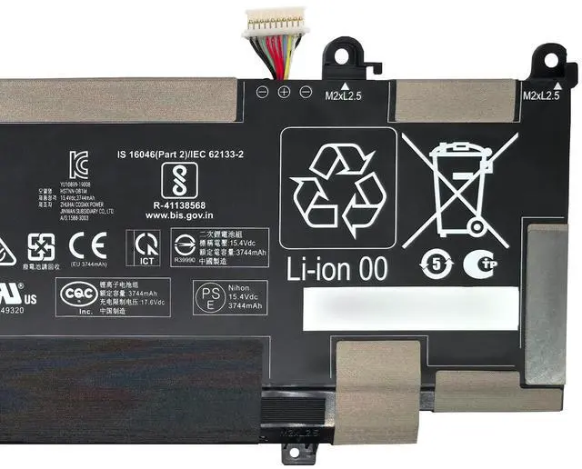 Alt view image 3 of 5 - FCZFCZ RR04XL Battery 60.76Wh Replacement for HP Spectre X360 13-AC 13-AC000 13-AE 13-AE000 13-AP 13-AP0000 13-AW 13-AW0000 13-W 13-W000 Series RR04060XL HSTNN-DB9K HSTNN-OB1M L60213-2C1 15.4V