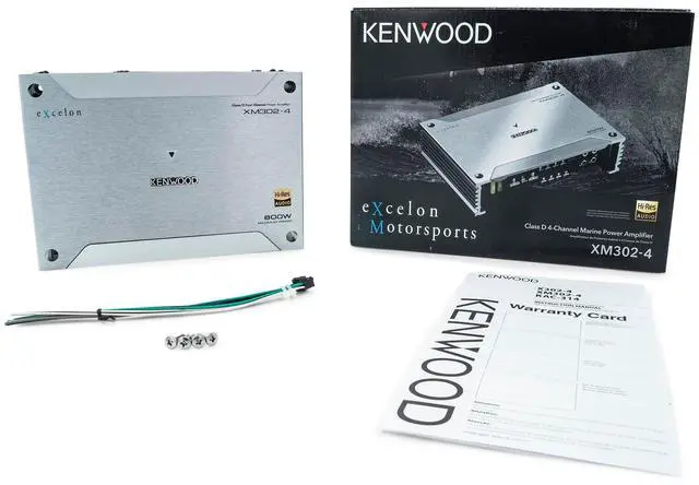 Alt view image 4 of 4 - KENWOOD XM302-4 eXcelon 4-Channel Marine Grade Amplifier for Boats, Cars and ATV's