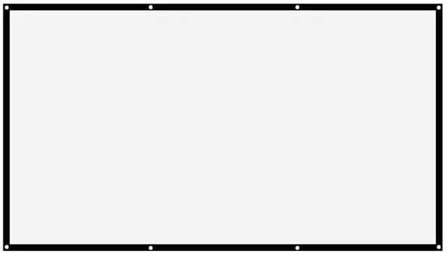 Alt view image 3 of 4 - Leinwand Beamer Folie,Projector Screen 120 Inches 16:9 Thicken Portable Non Crease Soft White Polyester Projector Curtain Projection Screen(120 inches)
