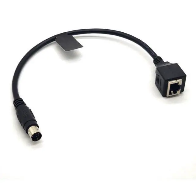 Main image of GXMRHWY Female RJ45 to 8-Pin Mini Din Male Changer Cable 30CM