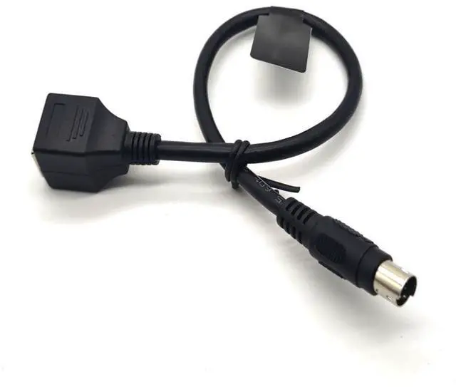 Alt view image 4 of 5 - GXMRHWY Female RJ45 to 8-Pin Mini Din Male Changer Cable 30CM