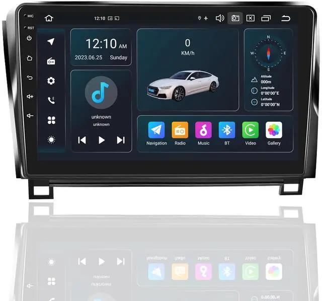Main image of Car Radio for Toyota Tundra 2007-2013/Sequoia 2008-2018,Android 14 10.1" QLED Touchscreen Stereo Support Car Play Android Auto with Bluetooth 4G WiFi SWC AM/FM/RDS Octa-Core 6GB RAM+128GB ROM