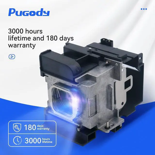 Alt view image 2 of 5 - Pugody ET-LAA110 Premium Quality Replacement Projector Lamp Bulb with Housing for Panasonic PT-AH1000E PT-AR100EA PT-AH1000EA PT-LZ370 PT-LZ370E PT-AR100U PT-AH1000