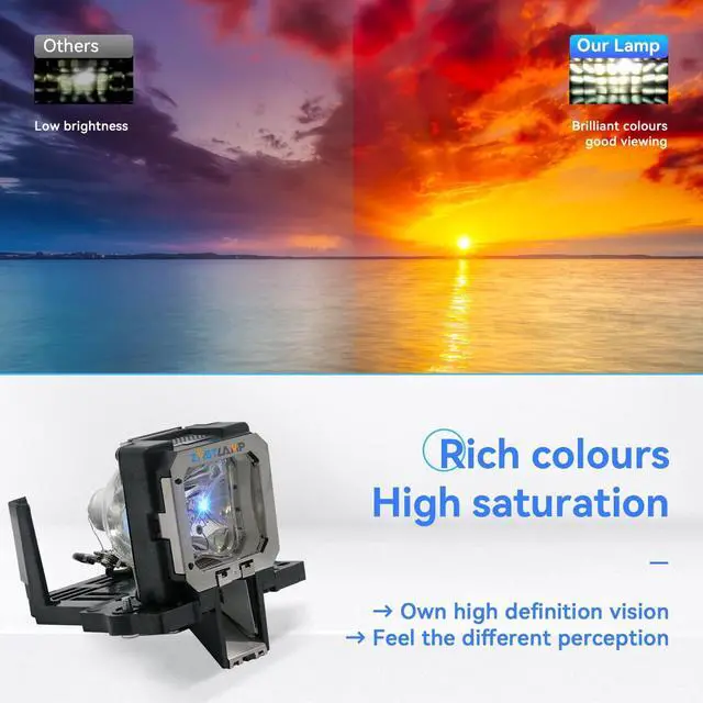 Alt view image 3 of 5 - ZMSTLAMP PK-L2210U PK-L2210UP Original Quality for JVC DLA-RS40U DLA-RS40 DLA-RS45U DLA-X30BU DLA-RS30 DLA-RS55U DLA-F110 DLA-X30 DLA-X3 DLA-X7 Projector Replacement Lamp Bulb