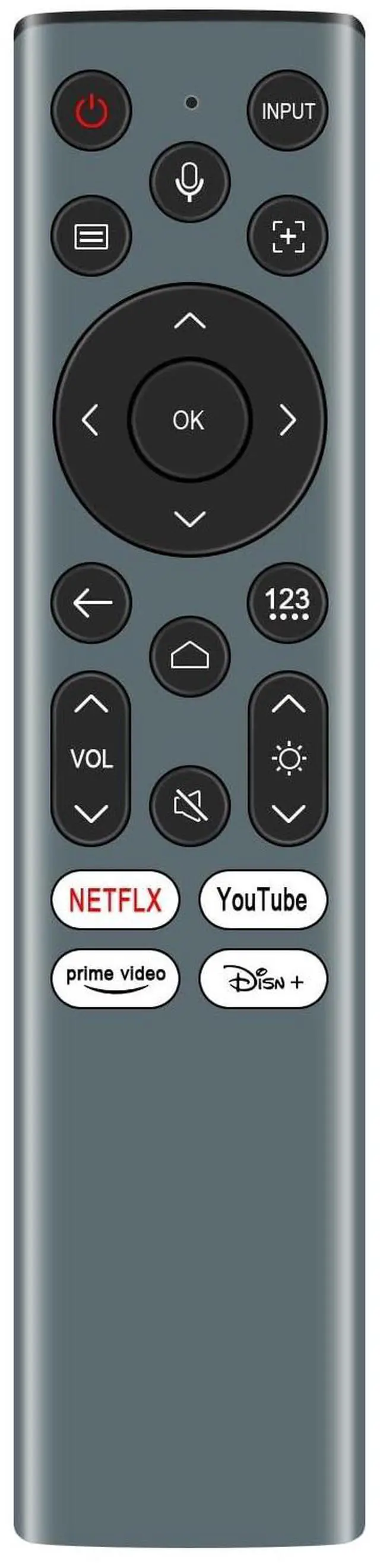 Main image of WINFLIKE Voice Remote Control Replace for Hisense ERF6A82 C2 4K Mini Projector with Backlit