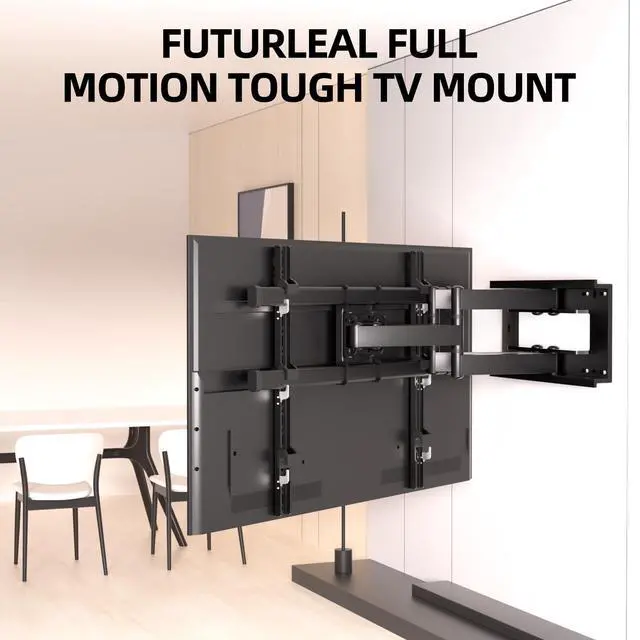 Alt view image 2 of 5 - Futurleal Heavy Duty Full Motion TV Wall Mount for 50-100 Inch TVs Up to 220 lbs, Max VESA 700x600mm, Swivel Tilt Extension D6