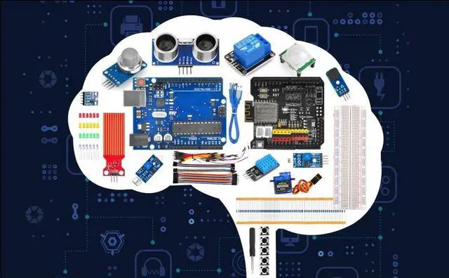 Alt view image 3 of 5 - OSOYOO WiFi Internet of Things Learning Kit for Arduino ^^ Include ESP8266 WiFi Shiled ^^ Smart IOT Mechanical DIY Coding for Teens Adults Programming Learning How to Code