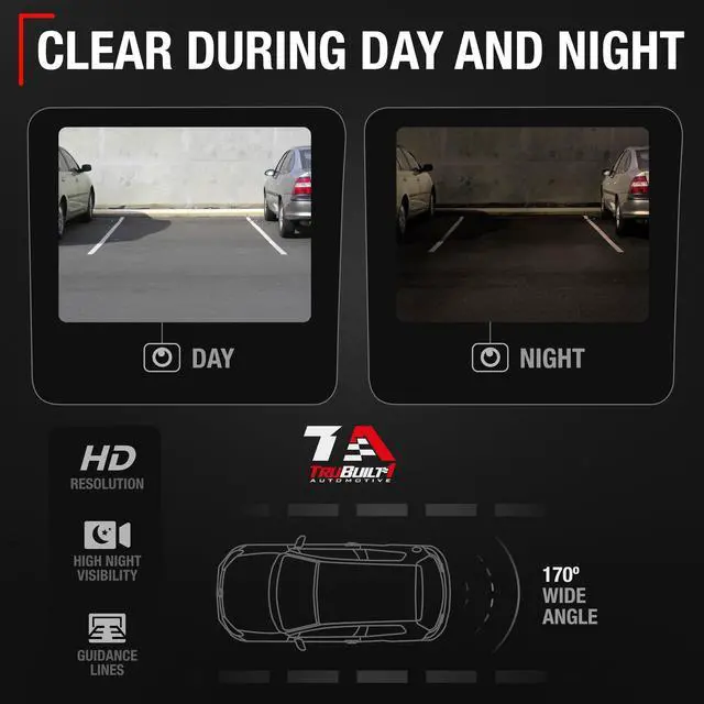 Alt view image 3 of 5 - Rear View Backup Camera - Compatible with 2013-2015 Ford Edge - Reverse Park Assist Camera - OEM ET4Z19G490A, DT4Z19G490A, DT4Z19G490B, 590-415