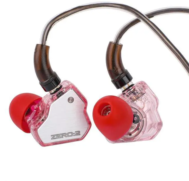 Main image of Linsoul 7Hz x Crinacle Zero:2 in Ear Monitor, Updated 10mm Dynamic Driver IEM, Wired Earbuds Earphones, Gaming Earbuds, with OFC IEM Cable for Musician (Pink, Without MIC)