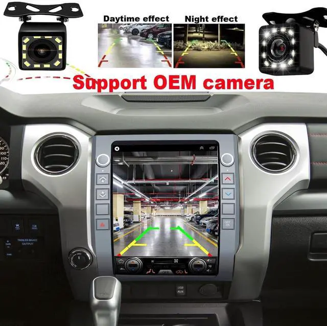 Alt view image 4 of 5 - QLED 8-Core CPU Radio Upgrade for Toyota Tundra 2014 2015 2016 2017 2018,12.1inch IPS Screen,CarPlay Android Auto Ready,Steering Wheel Control