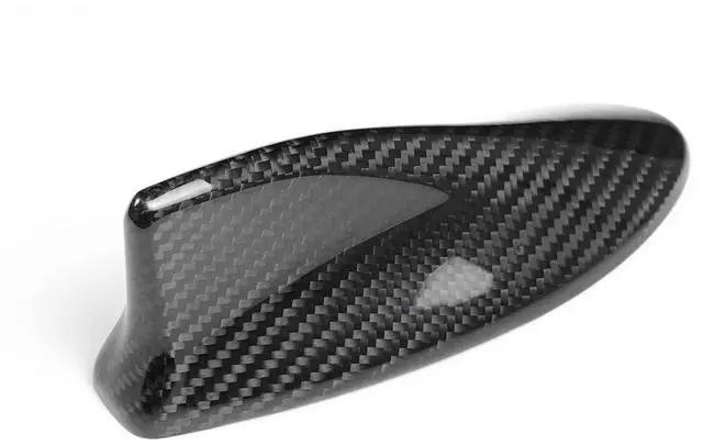 Alt view image 2 of 5 - BLAKAYA Compatible with Antenna Cover Shark Fin Trim Hood Real Carbon Fiber Automotive Roof Aerials for Toyota Camry 2024 2025 (Black)