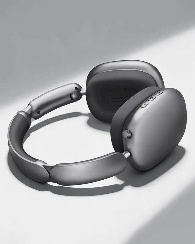 Alt view image 2 of 5 - Wentronic Y02 Active Noise Cancelling Headphones, Wireless Over-Ear Bluetooth 5.4 Headphones with Microphone, 60H Playtime, Hi-Res Audio, Big Bass, Foldable Lightweight for Travel Home Office,