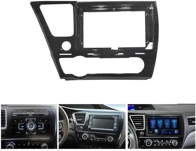 Main image of 9'' Car Radio Stereo Dash Install Kit Fascia Panel Trim fits for Honda Civic 2013-2015 Installation Aftermarket Stereo Headunit