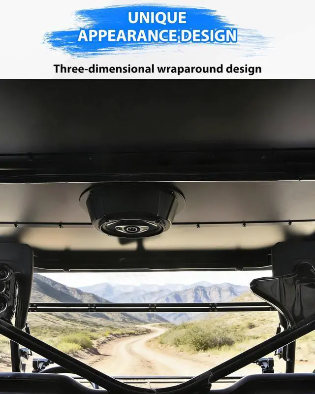 Alt view image 5 of 5 - SAUTVS 2PCS UTV 6 by 9 Inch Roof Speakers Pods Waterproof Dustproof Universal 6x9 Overhead Speakers Panels Enclosures Holder for Can-Am/Polaris/Kawasaki/Honda/Yamaha Accessories