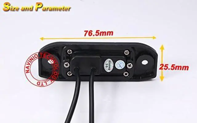 Alt view image 4 of 5 - 170 Reversing Vehicle-Specific Integrated in Number Plate Light License Rear View Backup Camera Compatible with Volvo S80 SI40 XC60 S40 C70 S80L S80 S60L S40L XC90 S80L S60 S40L V40 V50